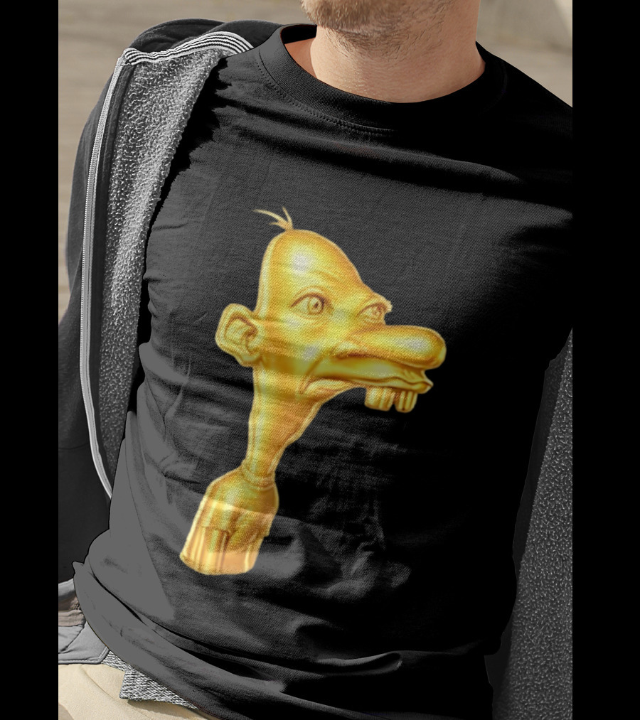Neegy Meme Cartoon Golden Head T-Shirt
