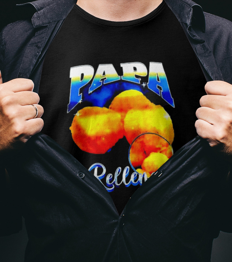 Papa Rellena Bold Text Potato Dish T-Shirt