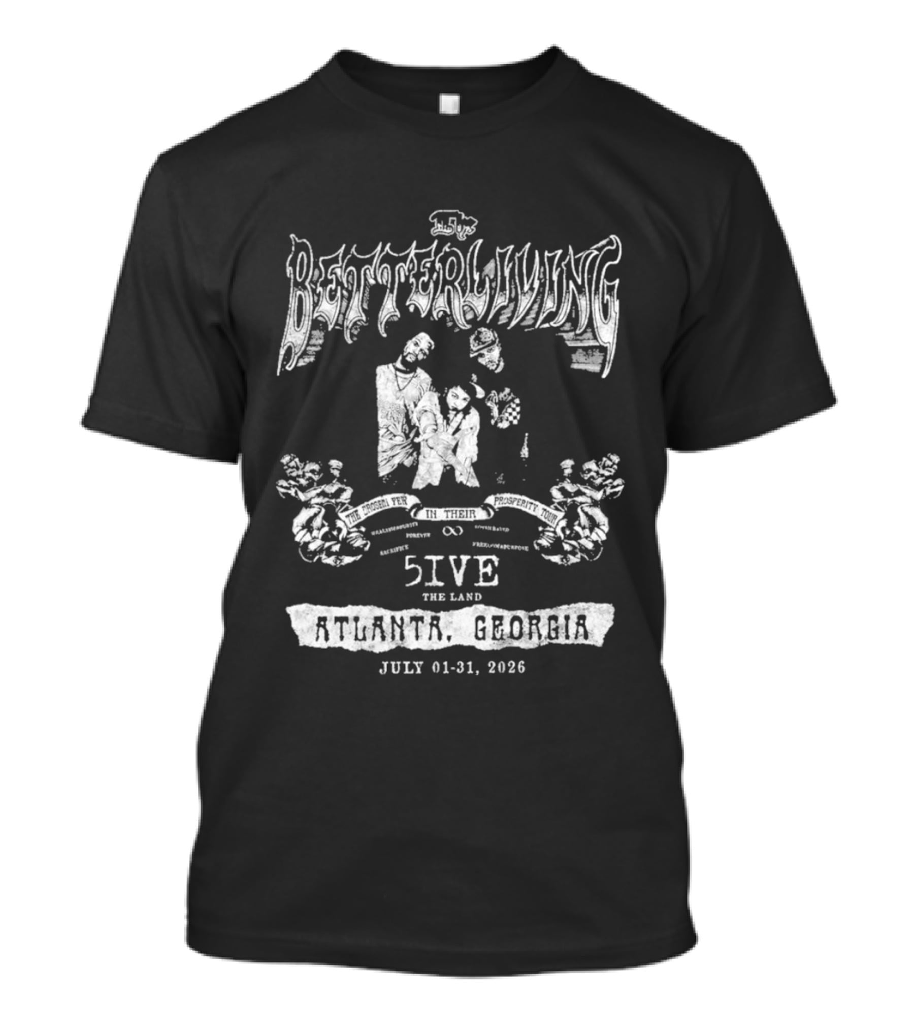 Quavo Better Living 5IVE Tour Atlanta Georgia July 2026 T-Shirt