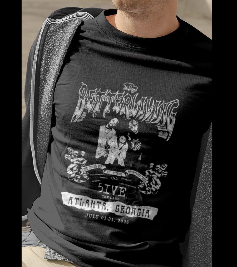 Quavo Better Living 5IVE Tour Atlanta Georgia July 2026 T-Shirt