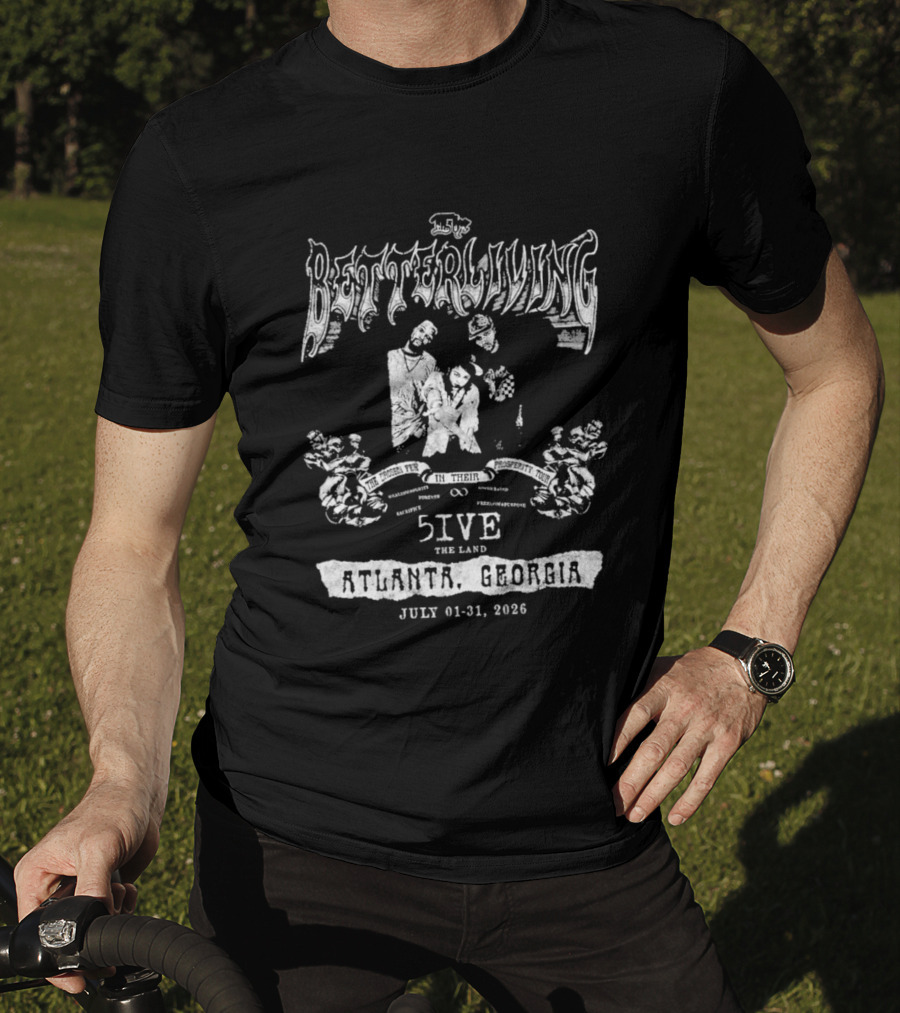 Quavo Better Living 5IVE Tour Atlanta Georgia July 2026 T-Shirt