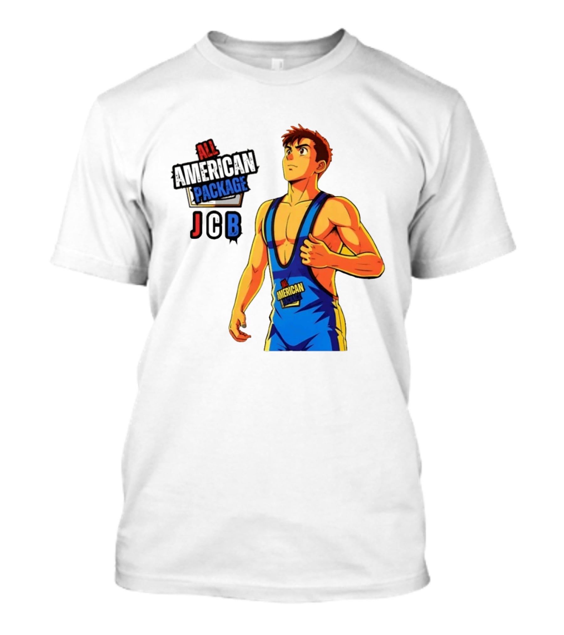 All American Package JCB Anime Wrestler T-Shirt