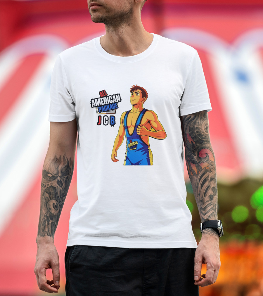 All American Package JCB Anime Wrestler T-Shirt