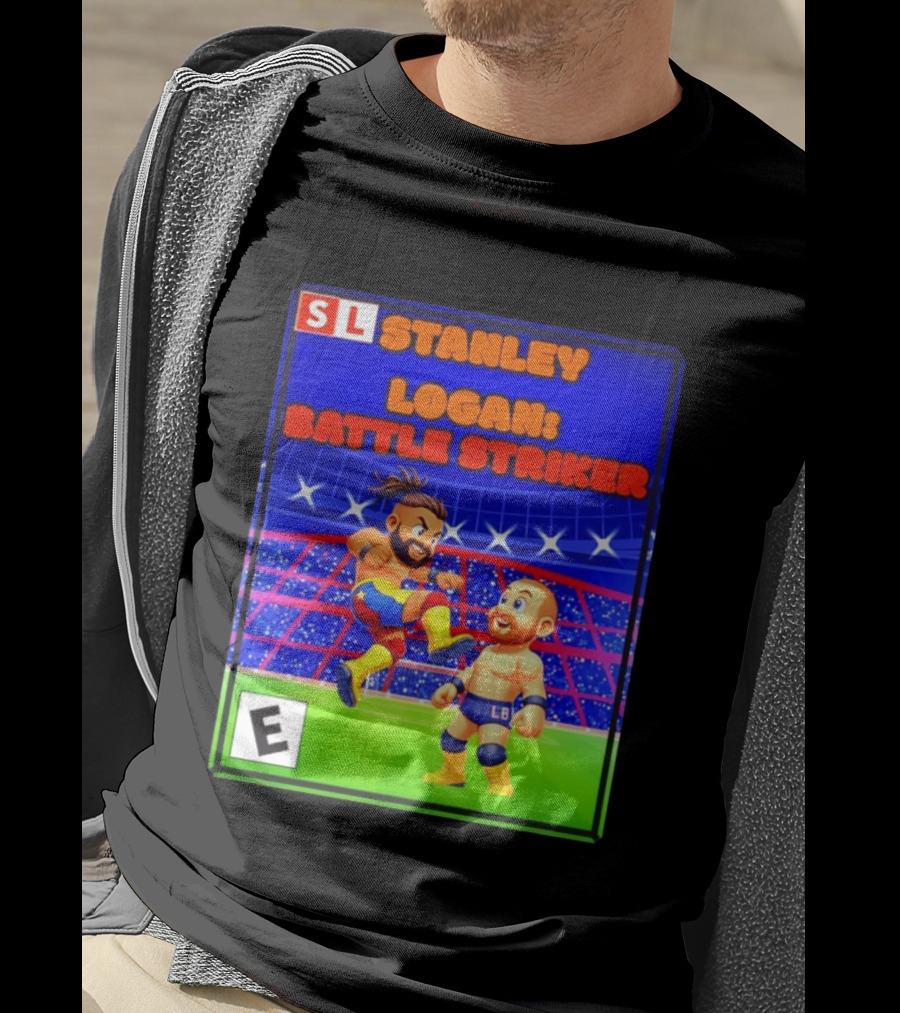 Stanley Logan Battle Striker Wrestling Game Cover T-Shirt
