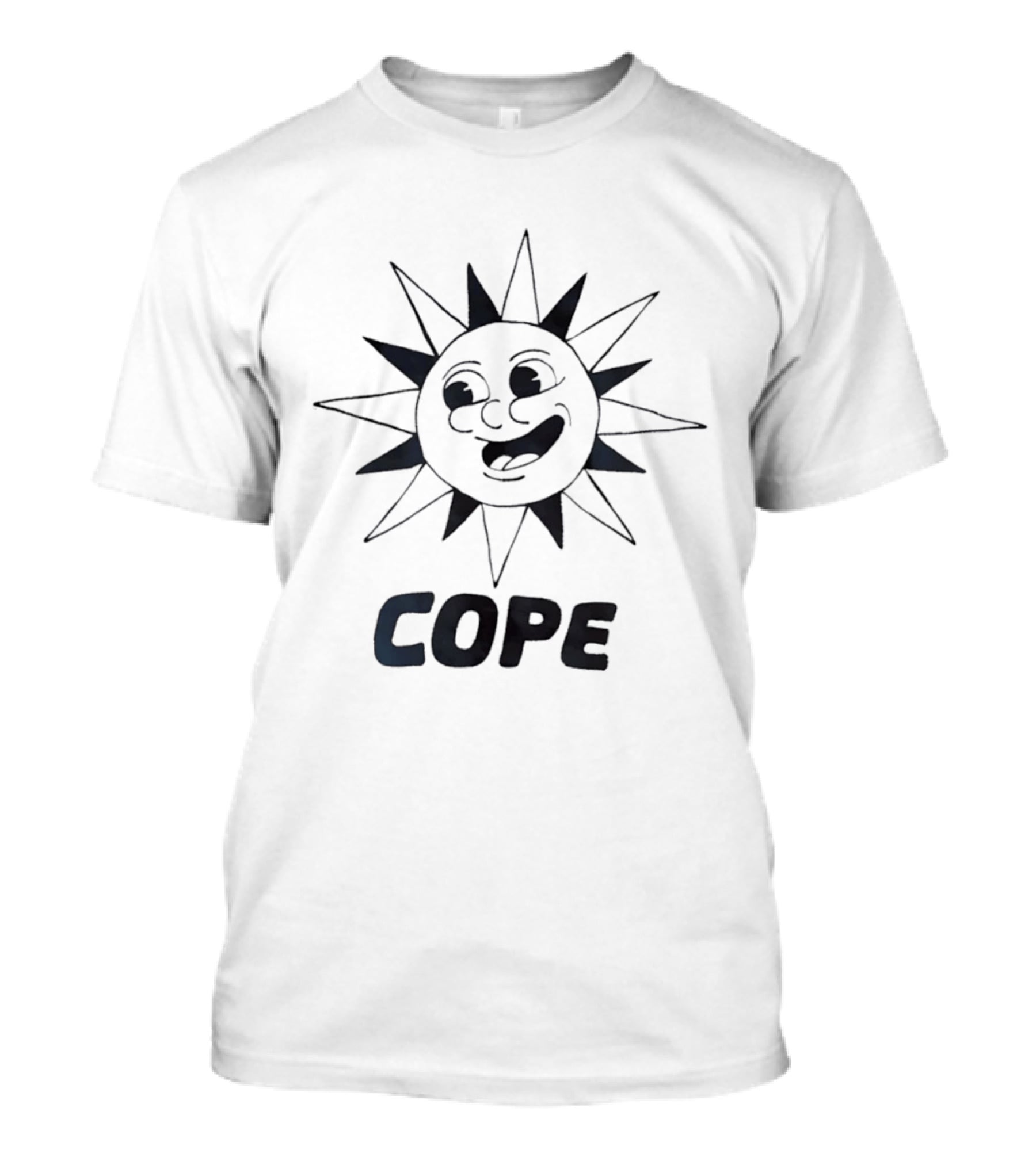 Cope Happy Sun Face Smiling Sunburst T-Shirt