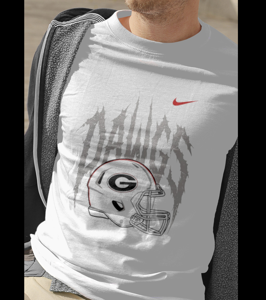Nike Georgia Bulldogs Dawgs Helmet G T-Shirt
