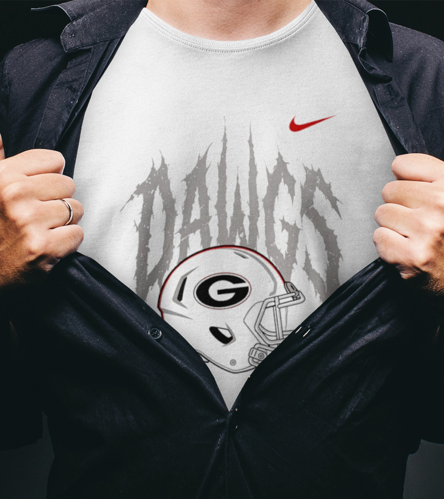 Nike Georgia Bulldogs Dawgs Helmet G T-Shirt