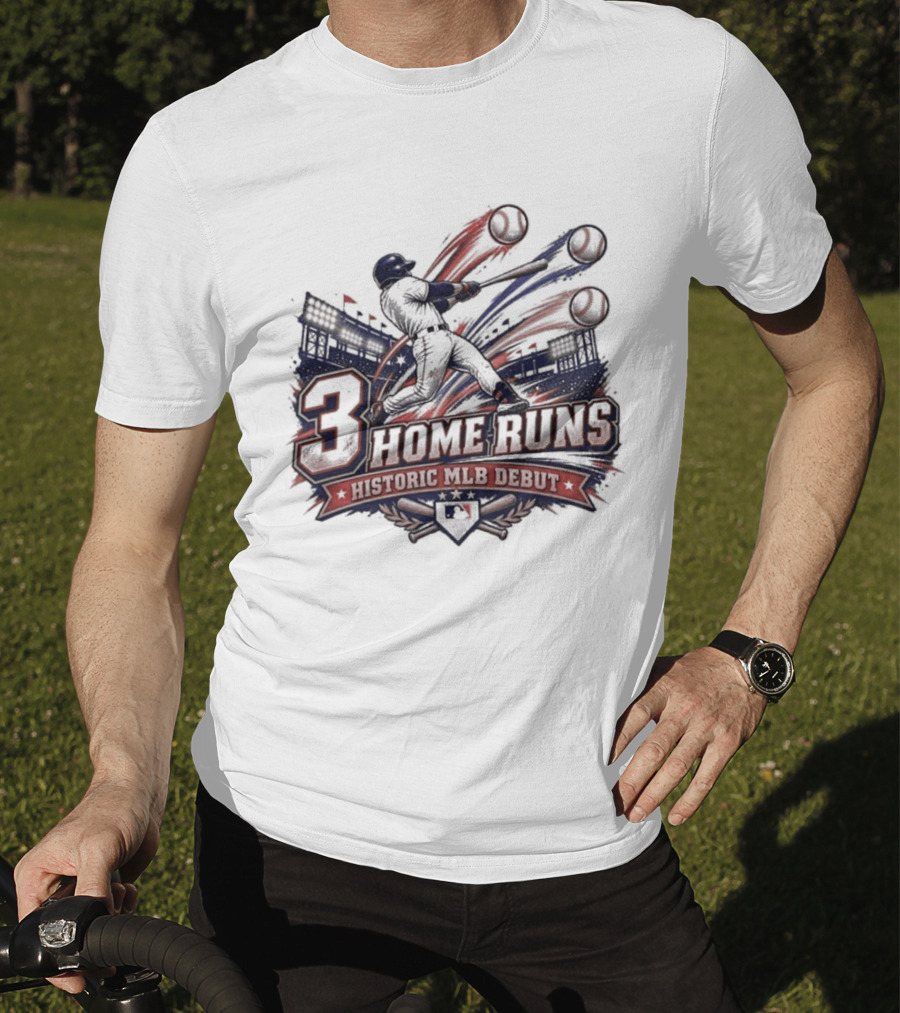 3 Home Runs Historic MLB Debut T-Shirt