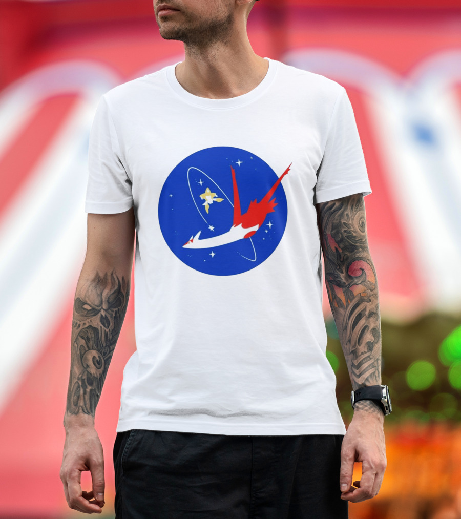 Latias Jirachi Cosmic Voyage In Space T-Shirt