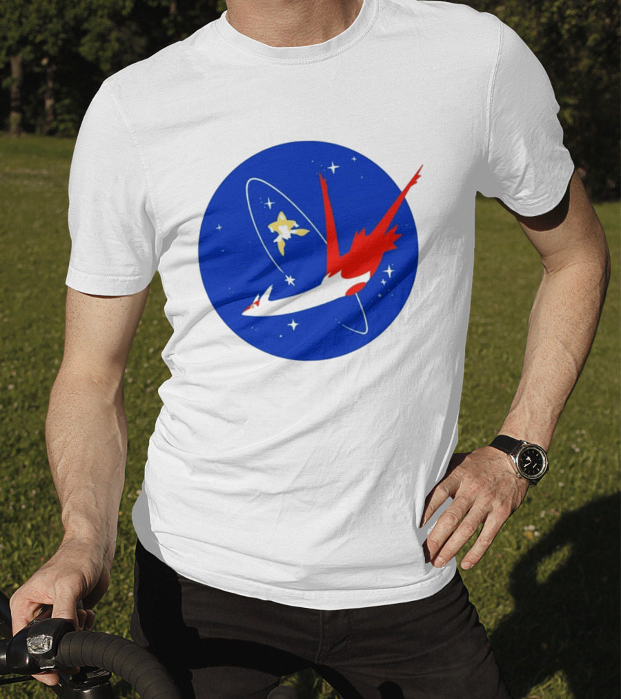 Latias Jirachi Cosmic Voyage In Space T-Shirt