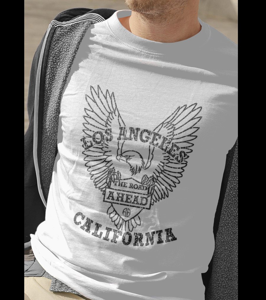 Los Angeles The Road Ahead California Eagle Wings T-Shirt