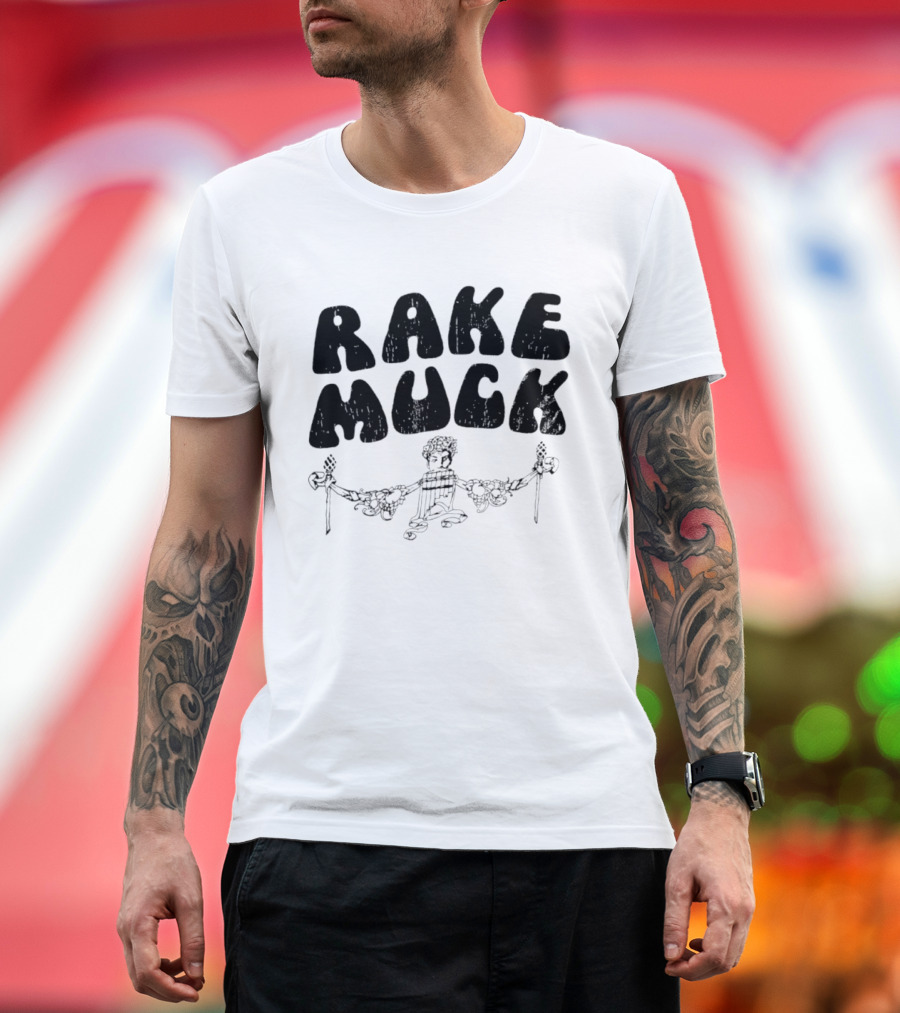 Rake Muck Mythology Pan Satyr Vintage Black And White T-Shirt