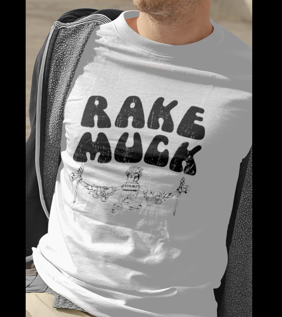 Rake Muck Mythology Pan Satyr Vintage Black And White T-Shirt