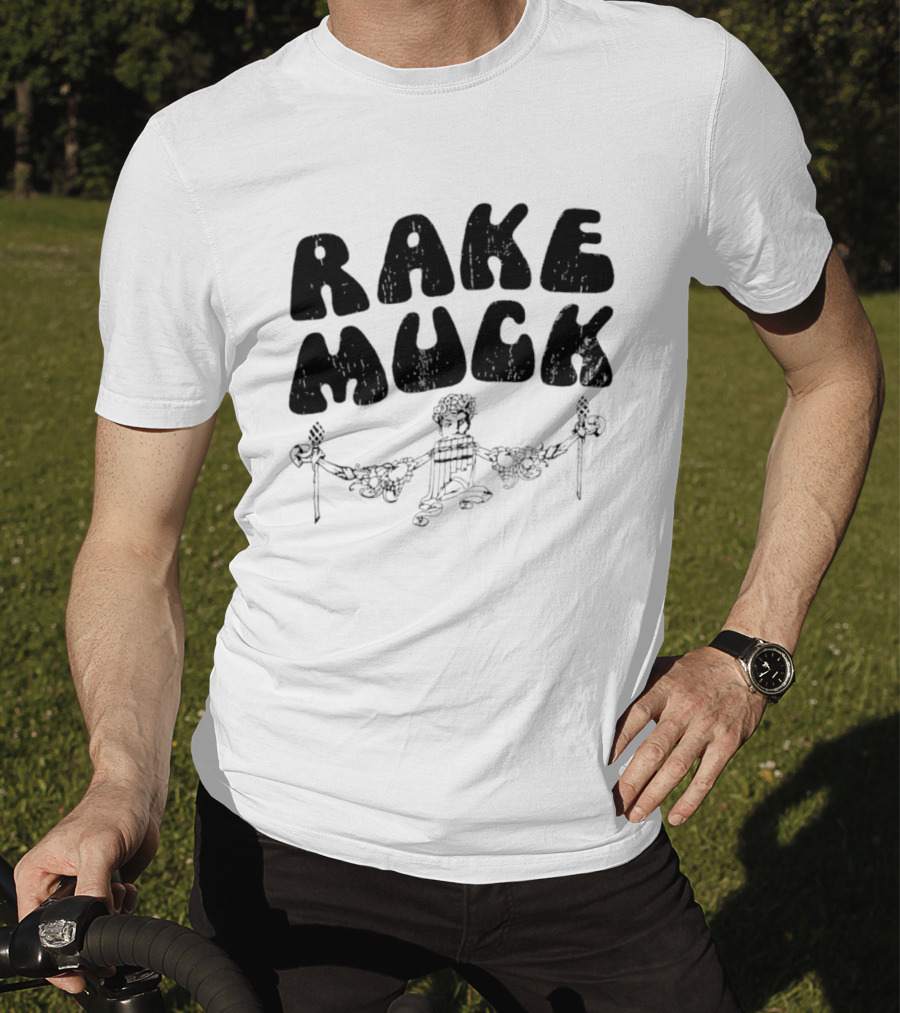 Rake Muck Mythology Pan Satyr Vintage Black And White T-Shirt