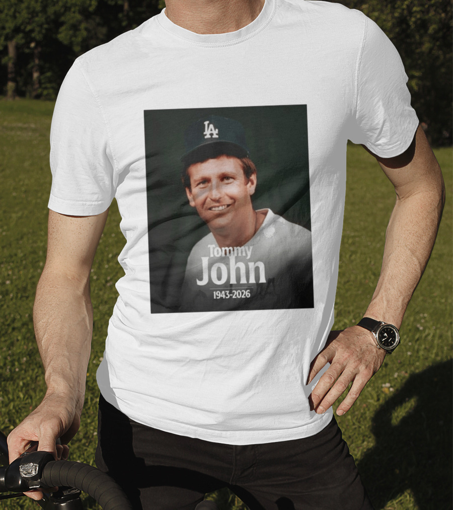 Tommy John 1943 2026 Los Angeles Baseball Memoriam T-Shirt