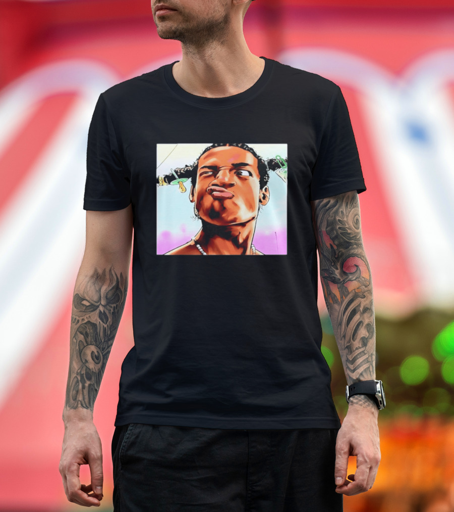 ASAP Rocky Hip Hop Rap Mob Pouty Face Meme T-Shirt