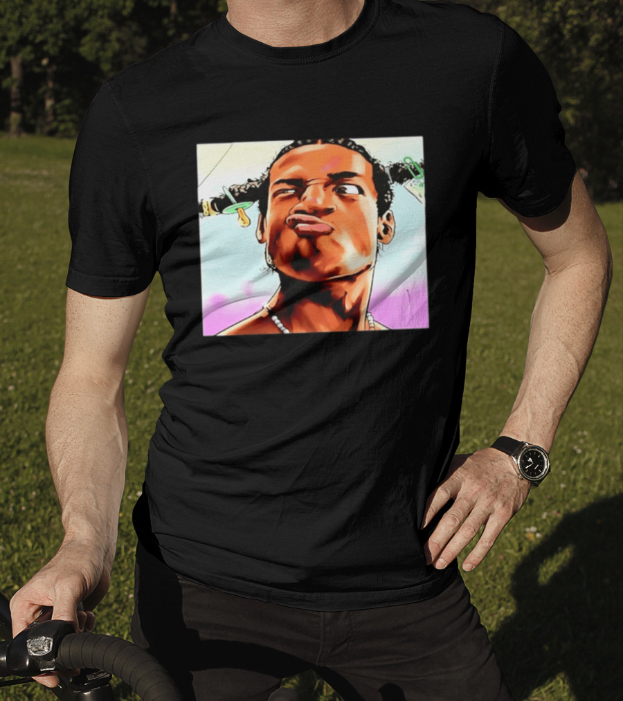 ASAP Rocky Hip Hop Rap Mob Pouty Face Meme T-Shirt