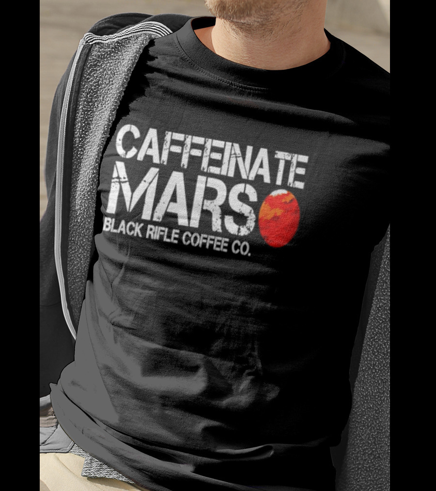 Caffeinate Mars Black Rifle Coffee Co Red Planet T-Shirt
