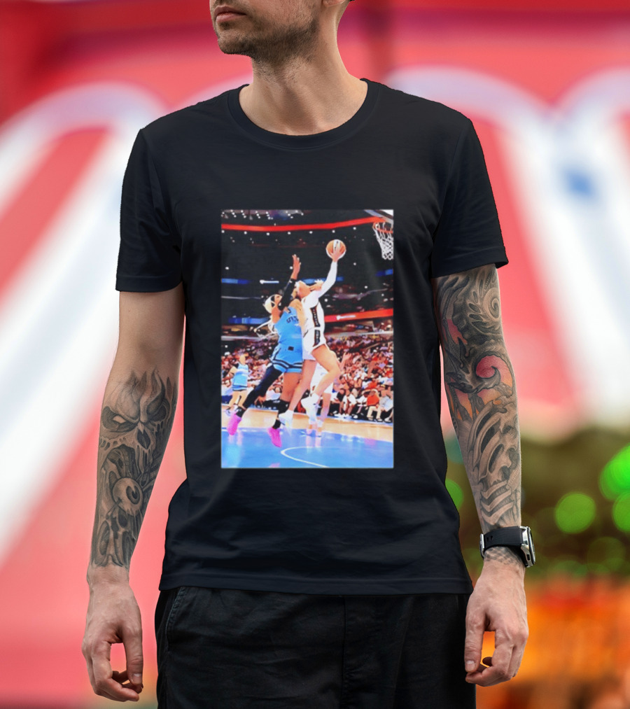 Caitlin Clark Indiana Fever Gameplay Action WNBA Basketball Competition T-Shirt