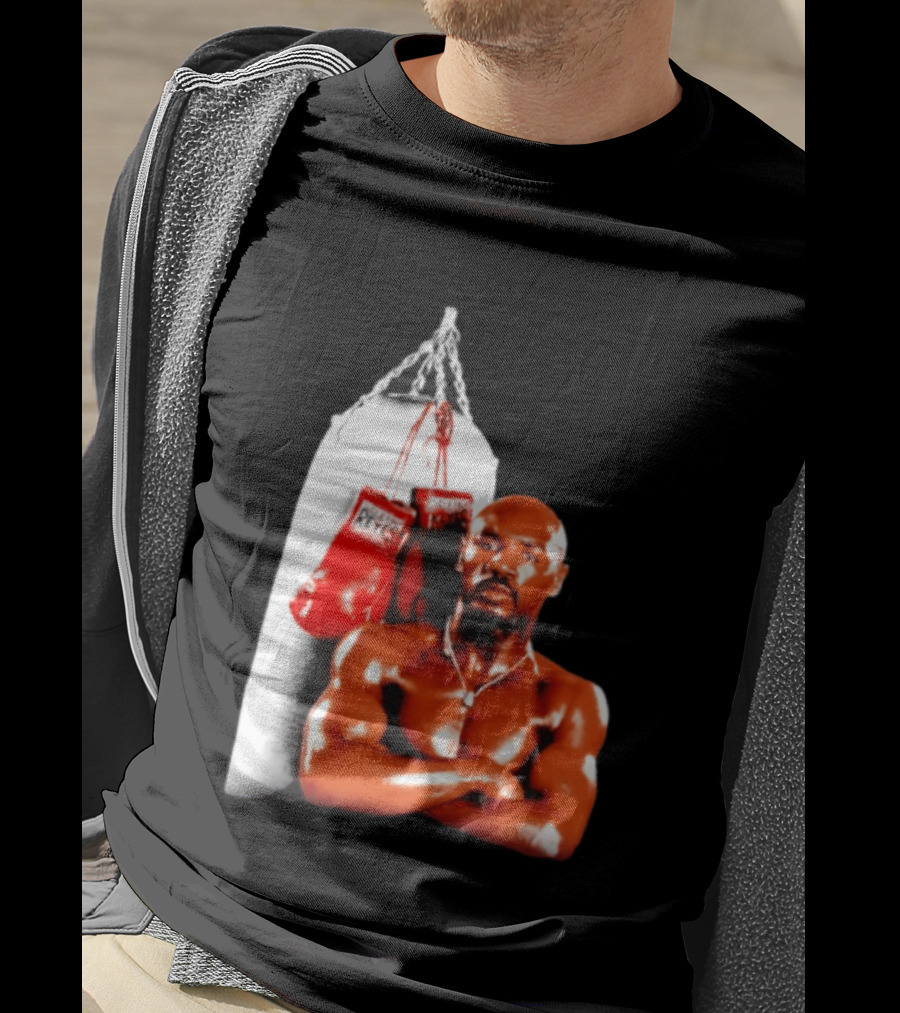 Marvelous Marvin Hagler With Cleto Reyes Boxing Gloves Iconic Champion T-Shirt