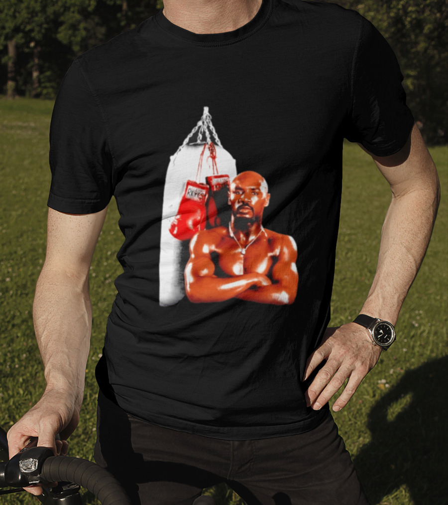 Marvelous Marvin Hagler With Cleto Reyes Boxing Gloves Iconic Champion T-Shirt