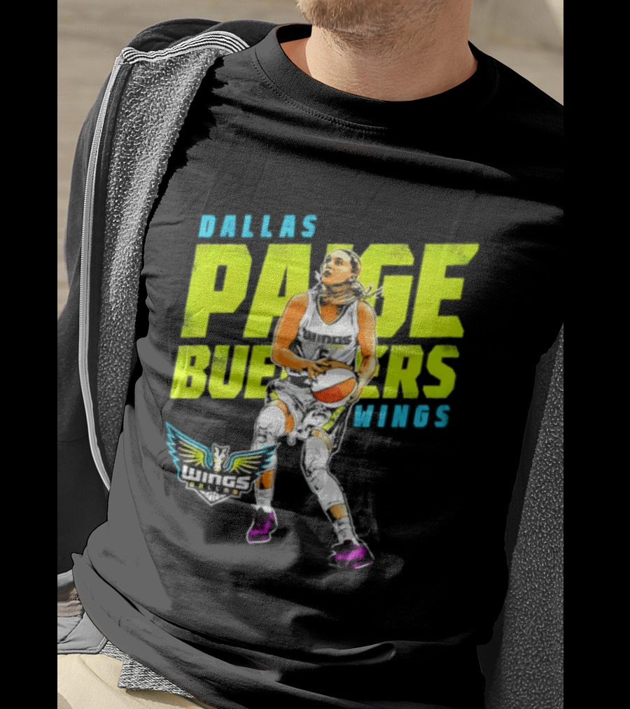 Dallas Wings Paige Bueckers WNBA Basketball Player T-Shirt