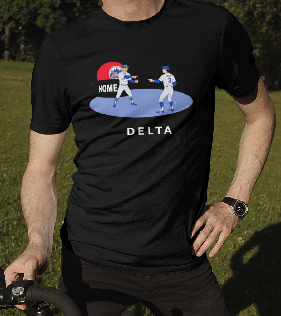 NY Mets Home Delta Carson Benge A.J. Ewing Spider Man Pointing Meme T-Shirt