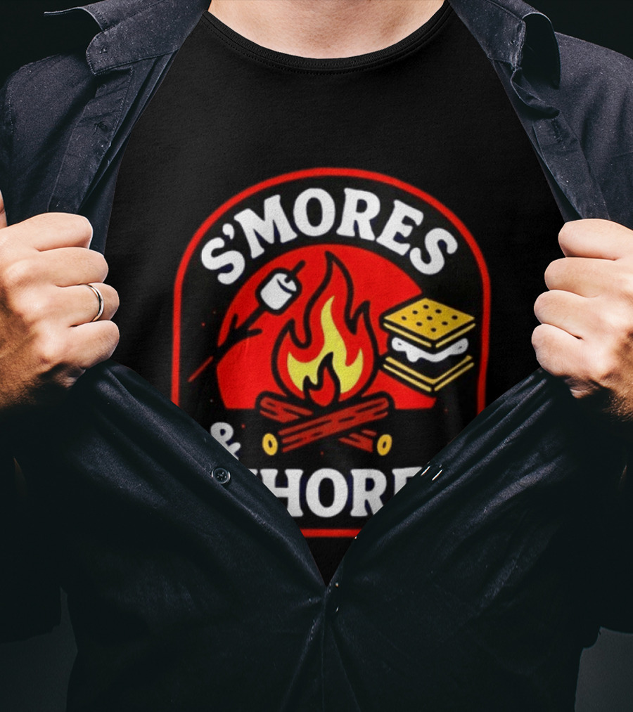 S'mores And Whores Campfire Roasting Marshmallow Fun T-Shirt