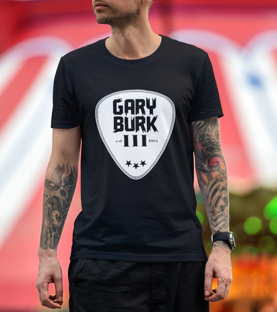 Gary Burk III Est 1994 Guitar Pick Musician Stars T-Shirt