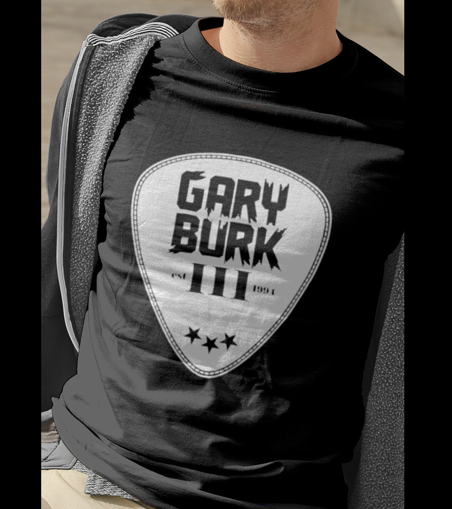 Gary Burk III Est 1994 Guitar Pick Musician Stars T-Shirt
