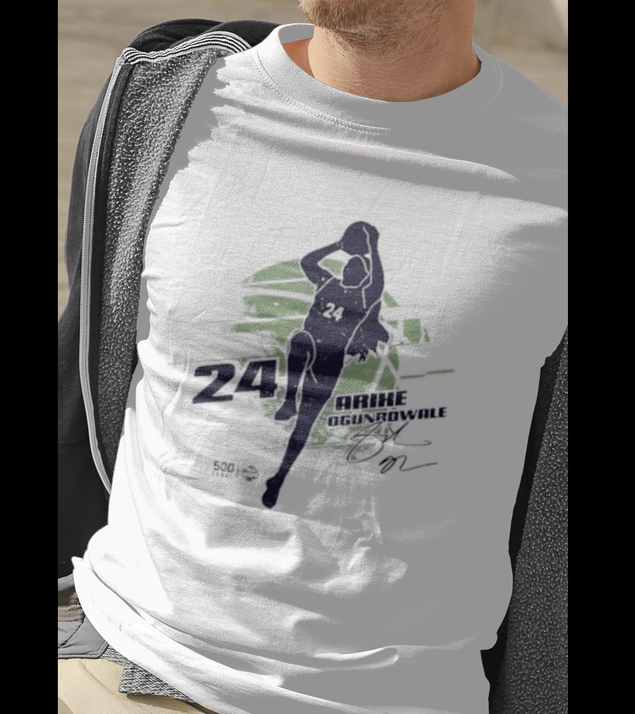 24 Dallas Wings Arike Ogunbowale WNBA Player T-Shirt