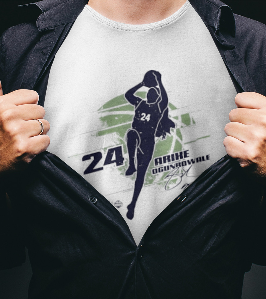 24 Dallas Wings Arike Ogunbowale WNBA Player T-Shirt