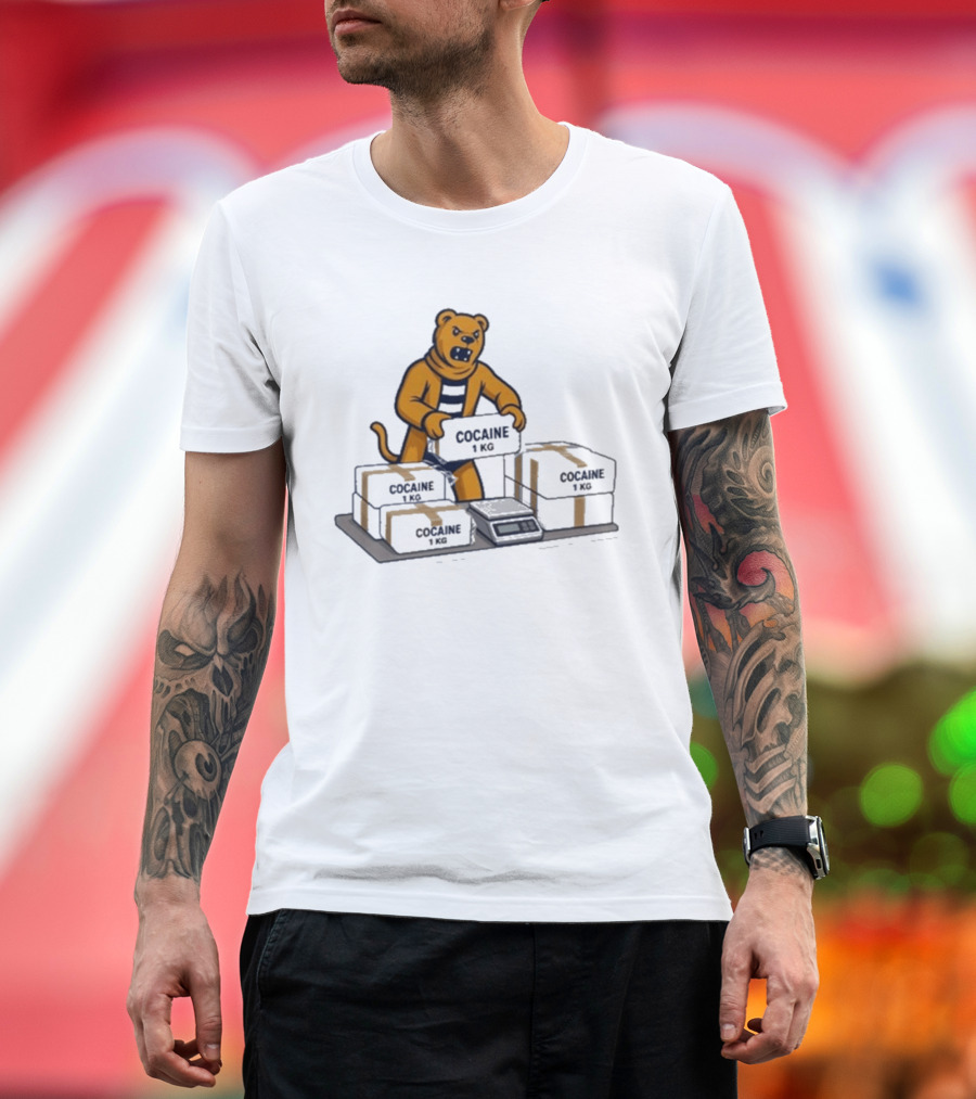 Penn State Cocaine 1kg Bear Weighing Parcels T-Shirt