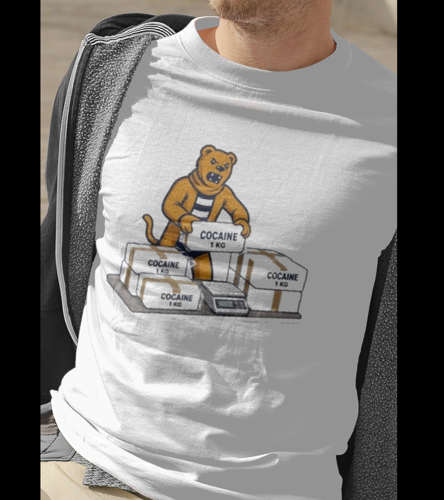 Penn State Cocaine 1kg Bear Weighing Parcels T-Shirt