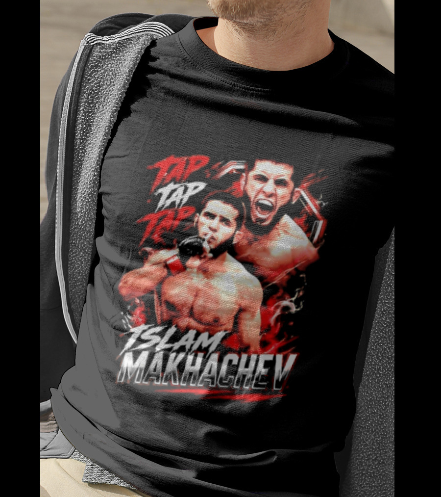 Islam Makhachev Tap Tap Tap UFC MMA Mixed Martial Arts Fighter T-Shirt