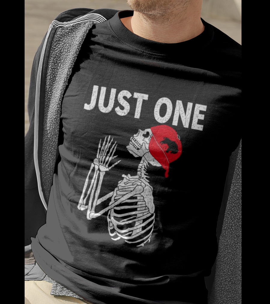 Buffalo Bills Just One Skeleton In Red Cap T-Shirt