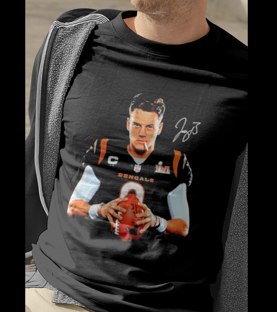 Cincinnati Bengals Joe Burrow Smoking Joey B Signature T-Shirt