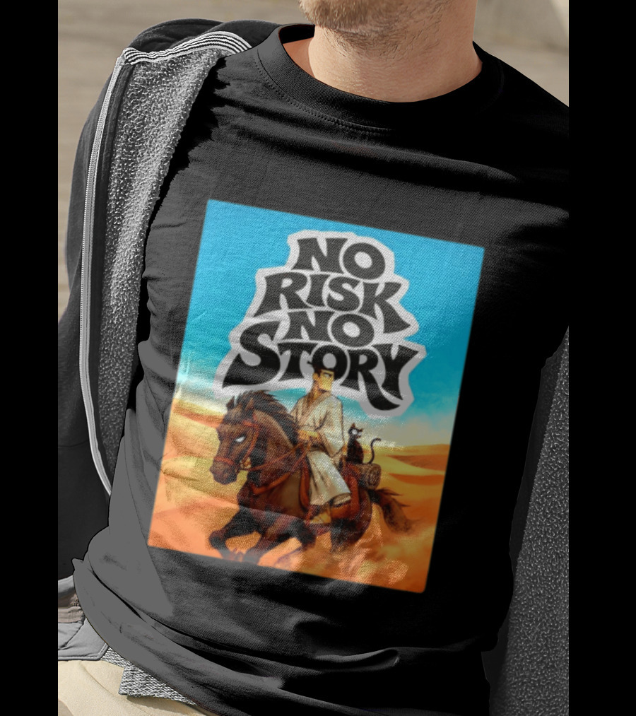 No Risk No Story Samurai Jack Cartoon Network Desert Adventure T-Shirt