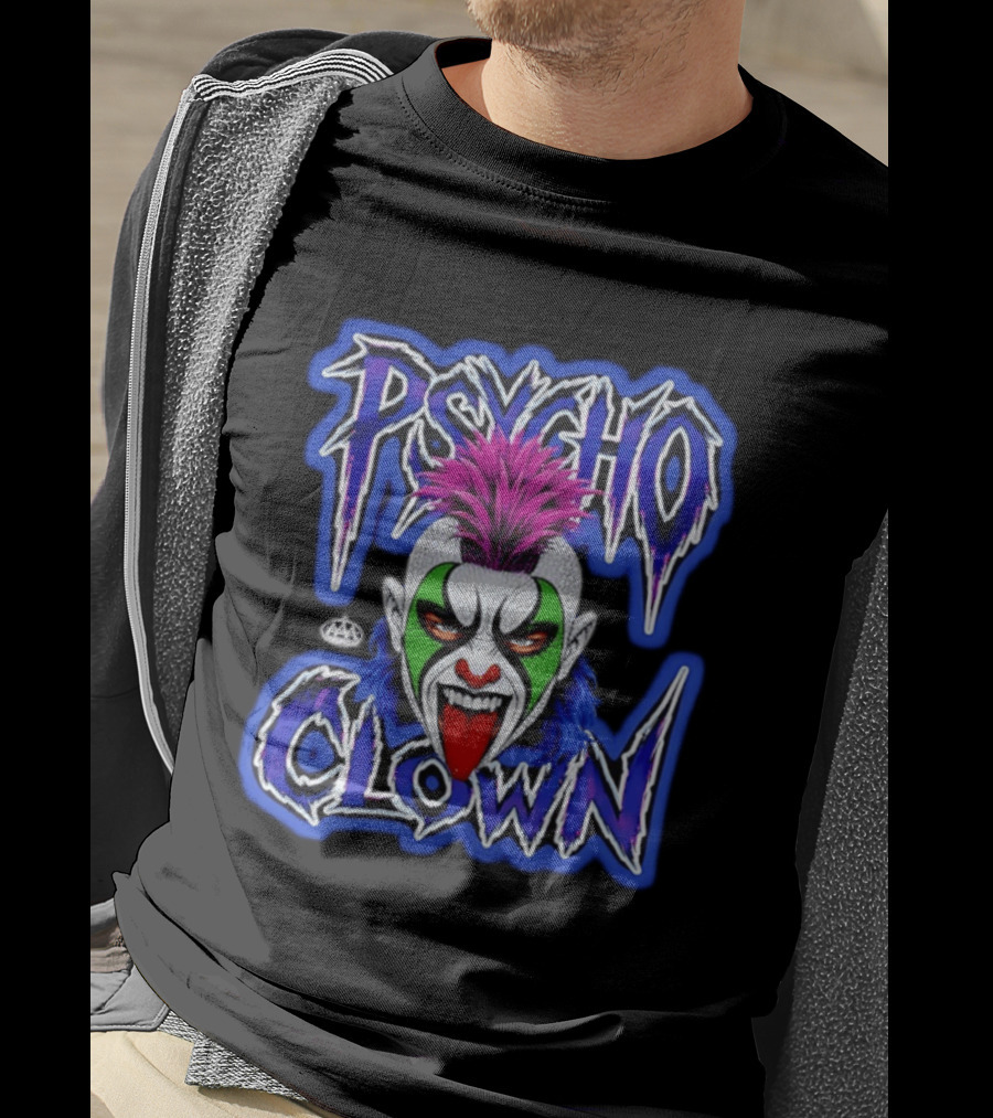 Psycho Clown AAA Superstar Wild Face T-Shirt