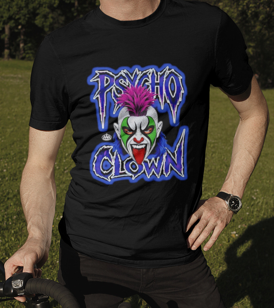 Psycho Clown AAA Superstar Wild Face T-Shirt