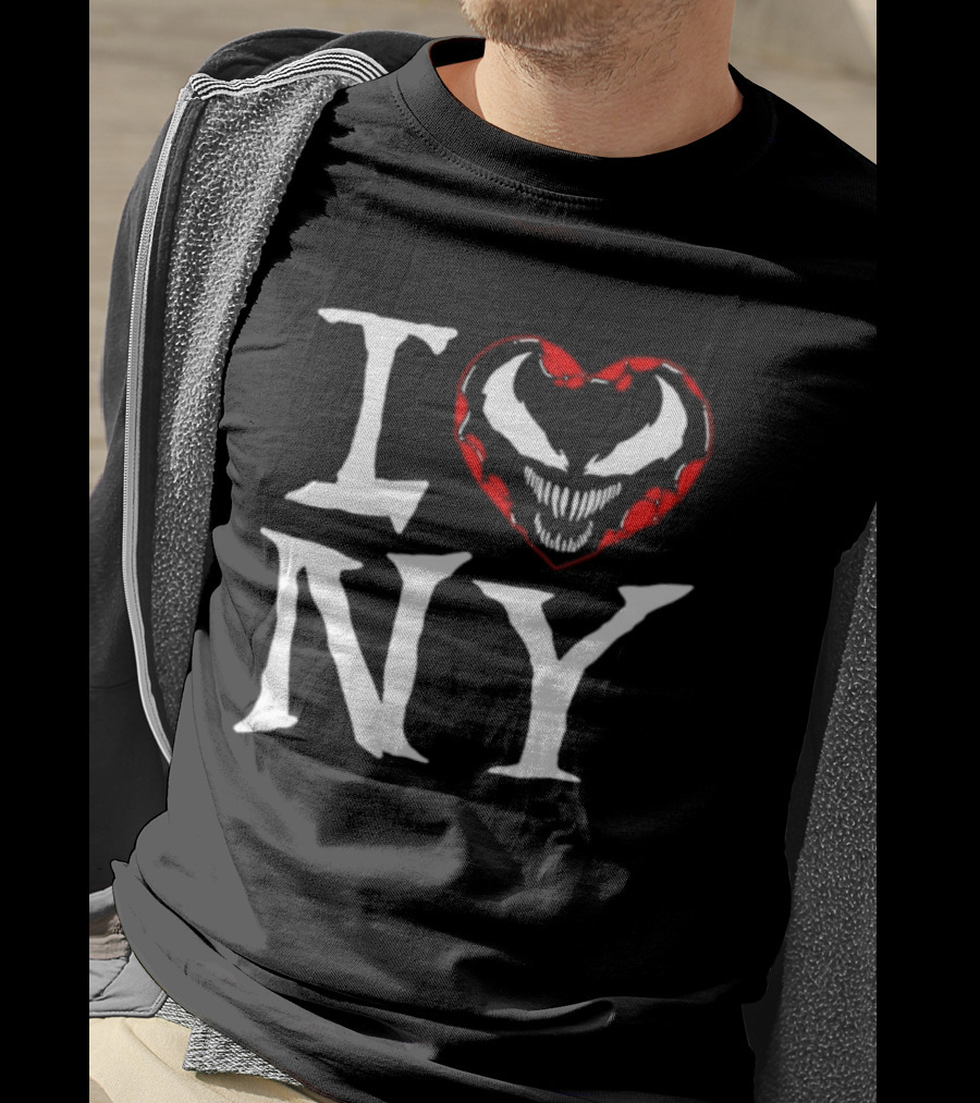 I Love New York Venom Heart Marvel Symbiote T-Shirt