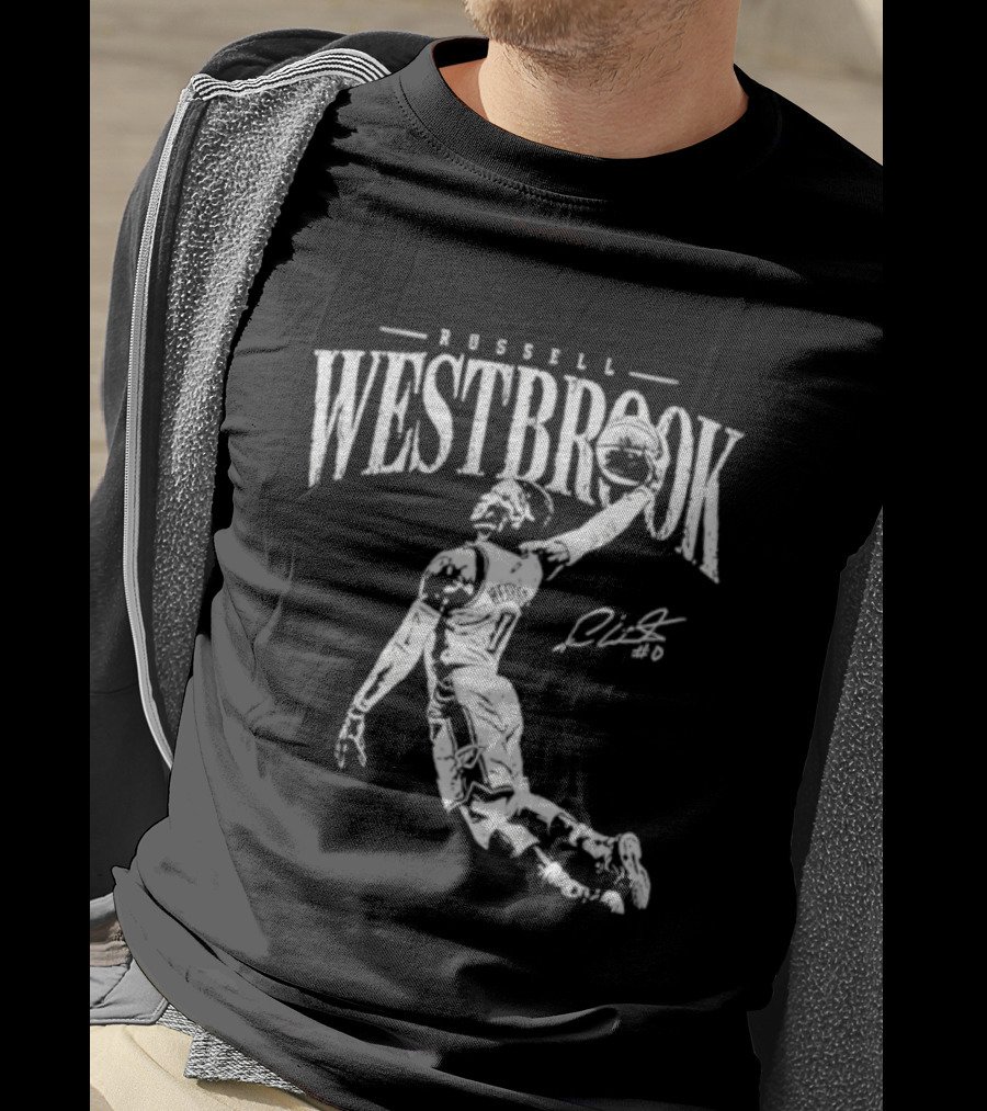 Russell Westbrook Oklahoma City Thunder Dunk Signature Basketball T-Shirt