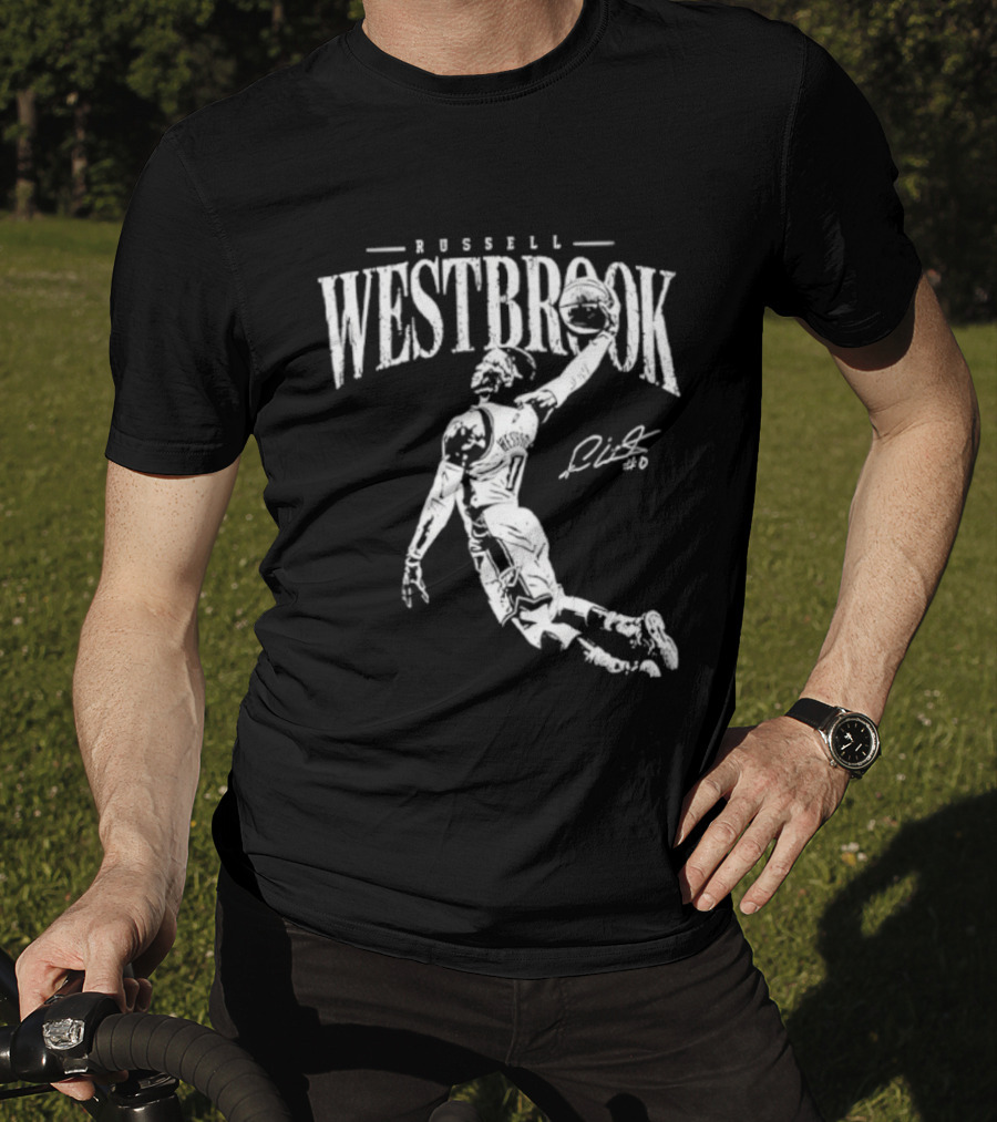 Russell Westbrook Oklahoma City Thunder Dunk Signature Basketball T-Shirt