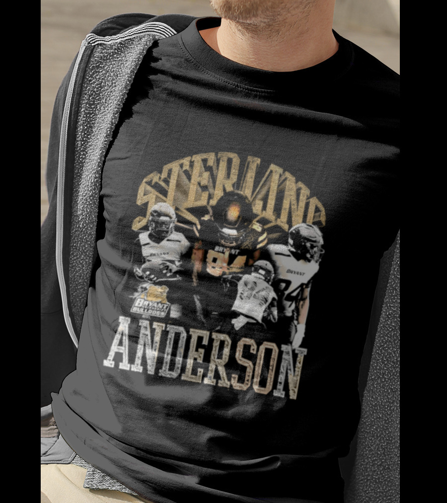 Sterling Anderson Bryant University Bulldogs Football Players T-Shirt