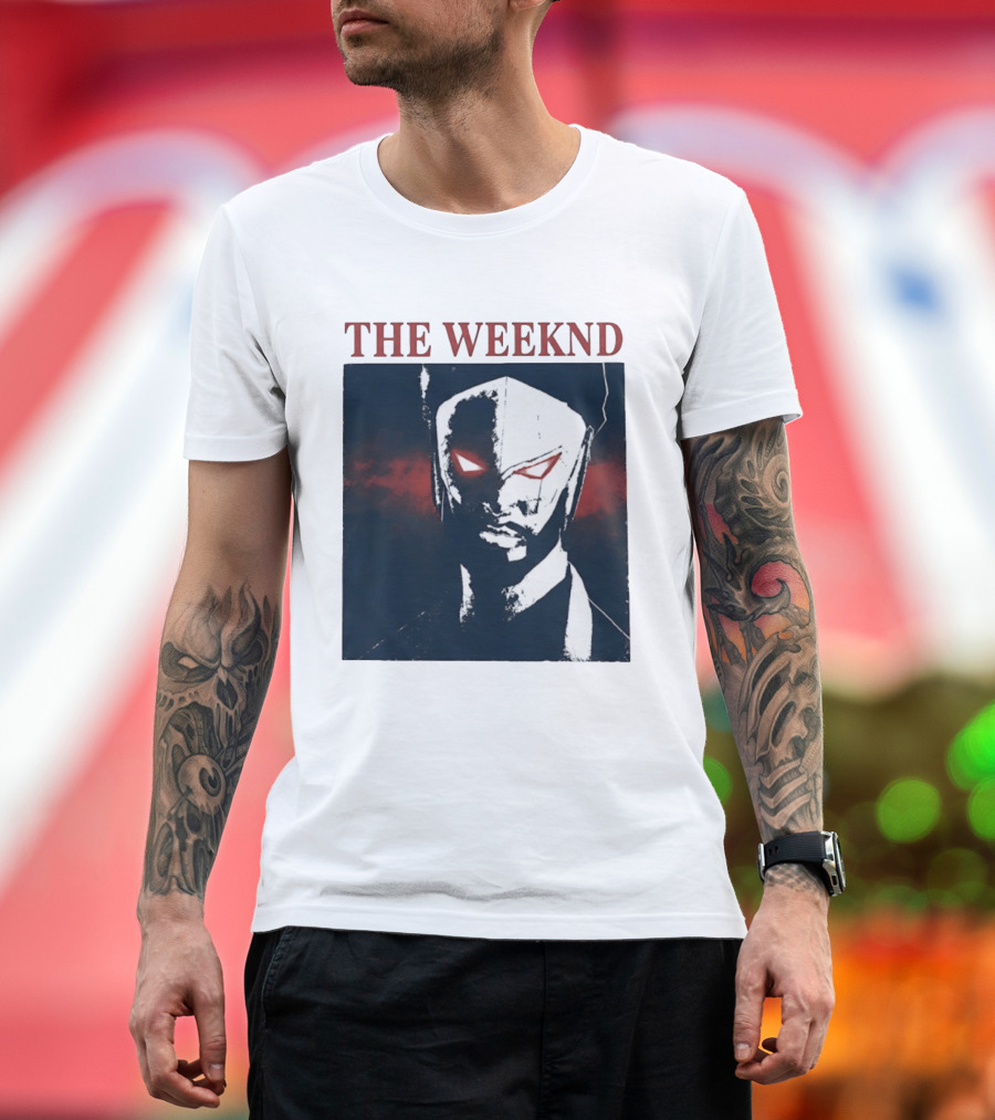 The Weeknd Suda51 Mask Concept Art London August 2026 T-Shirt