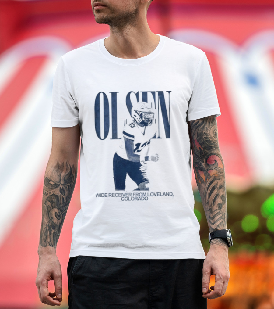 Olsen Wide Receiver Loveland Colorado Player Football T-Shirt