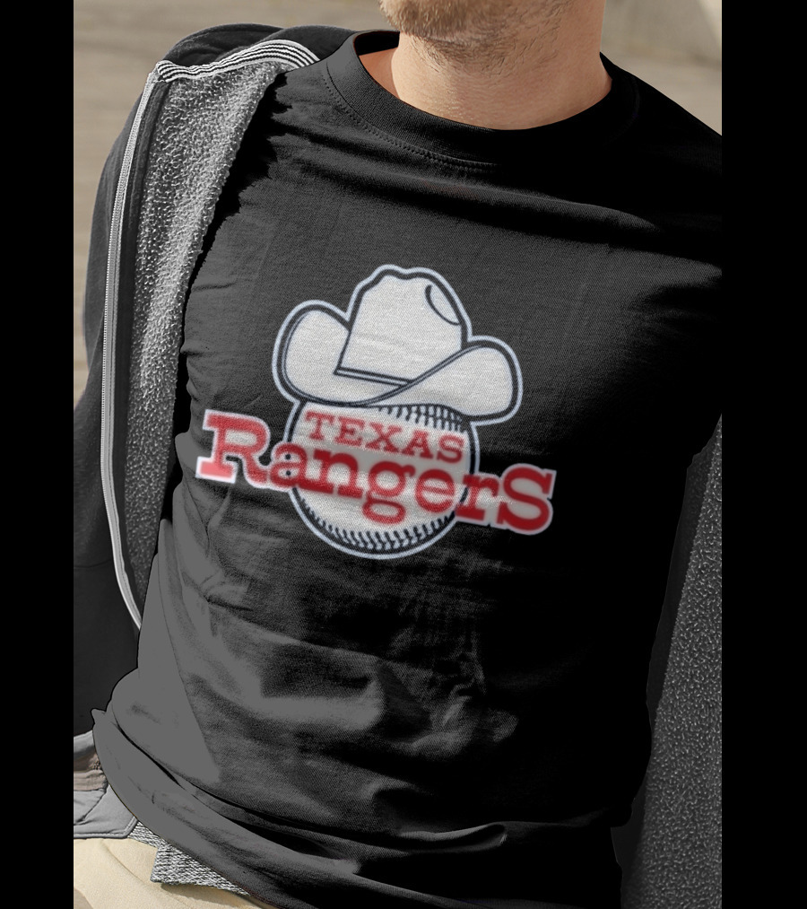 Texas Rangers 2026 Windbreaker Cowboy Hat Baseball T-Shirt