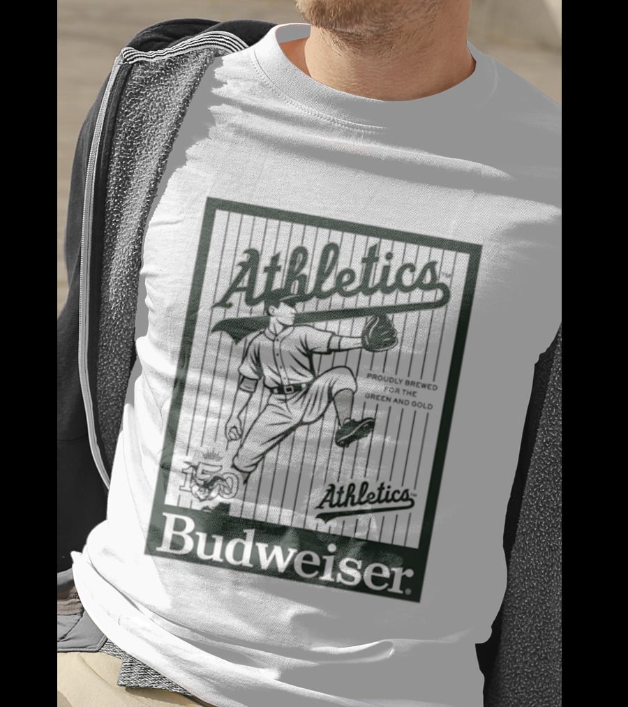 Athletics Baseball Budweiser 150 Years Celebration T-Shirt