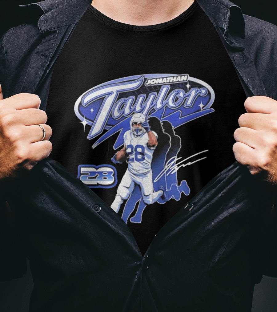 Jonathan Taylor 28 Indianapolis Colts Future Running Back T-Shirt