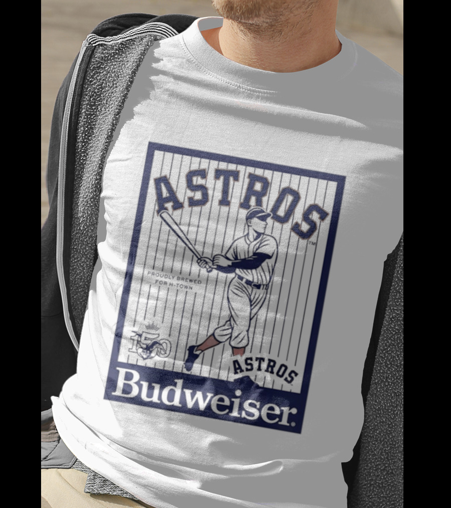 Budweiser Celebrating 150 Years Houston Astros Baseball T-Shirt